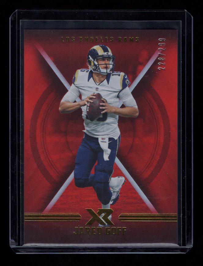 2017 Panini XR Red #59 Jared Goff #'d 228/299 (Los Angeles Rams)