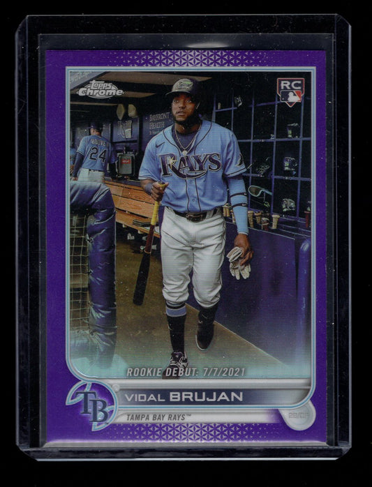 2022 Topps Chrome Update Purple Refractors #USC91 Vidal Brujan (Tampa Bay Rays)