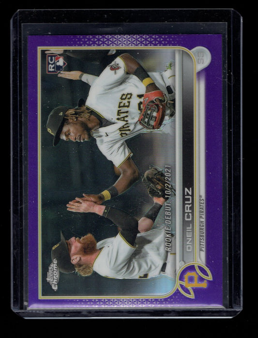 2022 Topps Chrome Update Purple Refractors #USC74 Oneil Cruz (Pittsburgh Pirates)