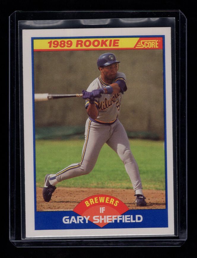 1989 Score #625 Gary Sheffield Rookie (Milwaukee Brewers)