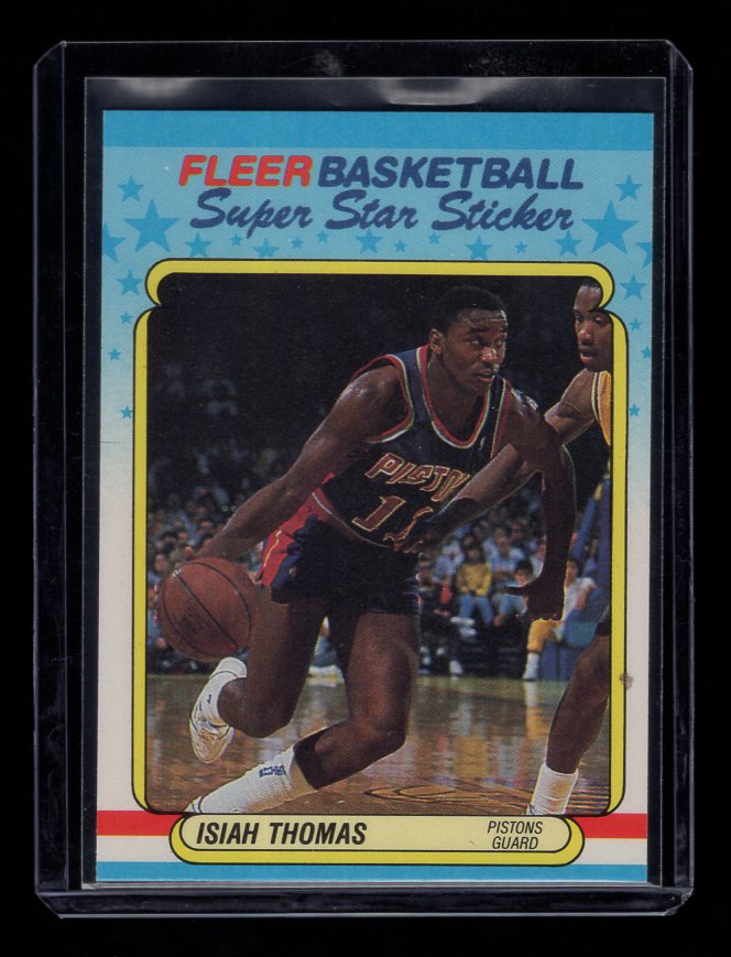 1988-89 Fleer Stickers #10 Isiah Thomas (Detroit Pistons)