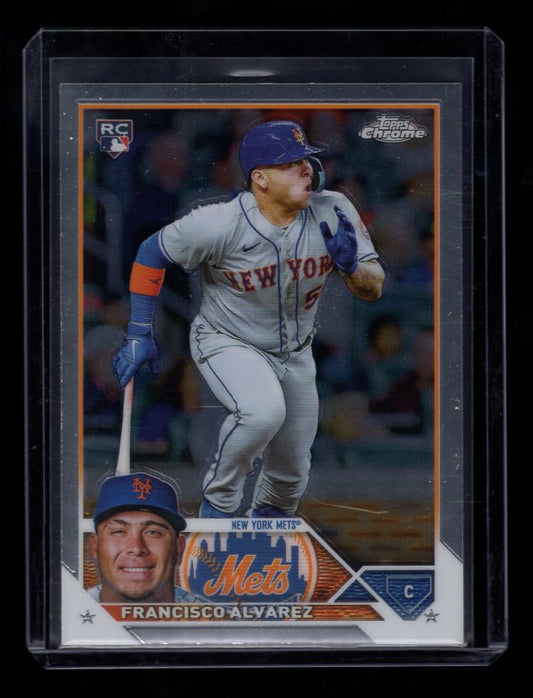 2023 Topps Chrome #203 Francisco Alvarez Rookie (New York Mets)