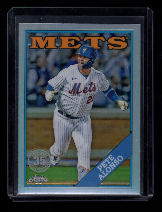 2023 Topps Chrome 1988 Baseball Refractor #88BC-6 Pete Alonso (New York Mets)