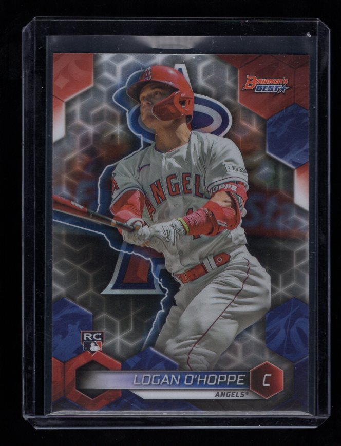 2023 Bowman's Best #10 Logan O'Hoppe Rookie (Los Angeles Angels)