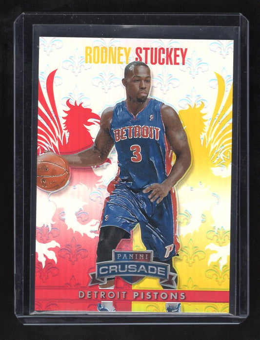 2013-14 Panini Crusade Insert Red #236 Rodney Stuckey #'d 111/349 (Detroit Pistons)