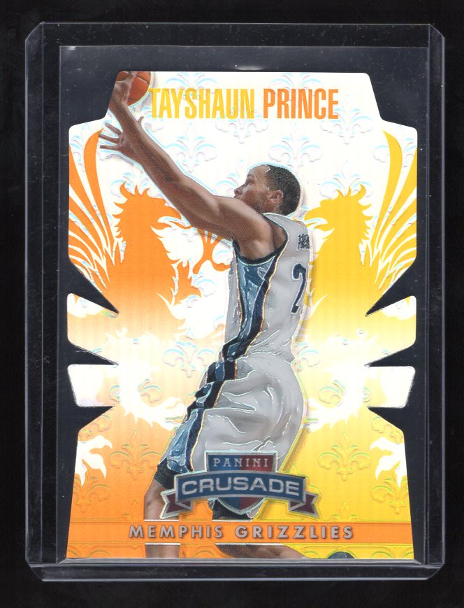 2013-14 Panini Crusade Insert Orange Die Cut #230 Tayshaun Prince #'d 20/99 (Memphis Grizzlies)