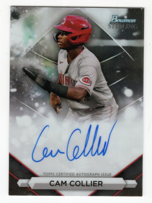 2023 Bowman Sterling Cam Collier On-Card Auto #PA-CC (Reds)