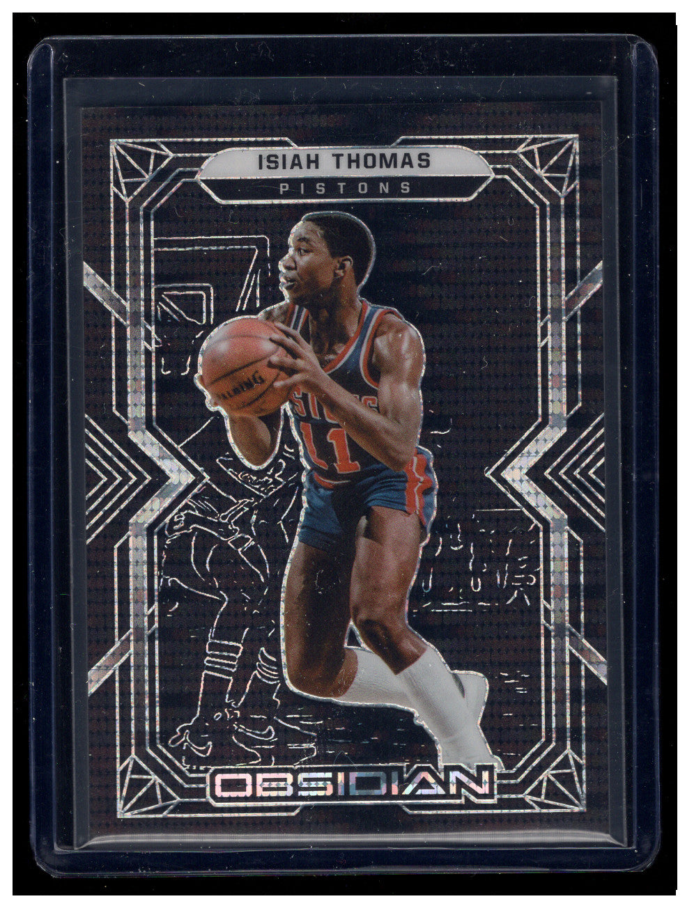 2021-22 Panini Obsidian #142 Isiah Thomas (Detroit Pistons)