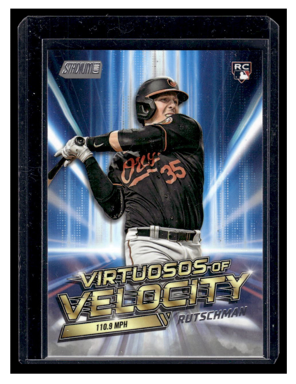 2023 Stadium Club Virtuosos of Velocity #VV24 Adley Rutschman Rookie RC (Baltimore Orioles)