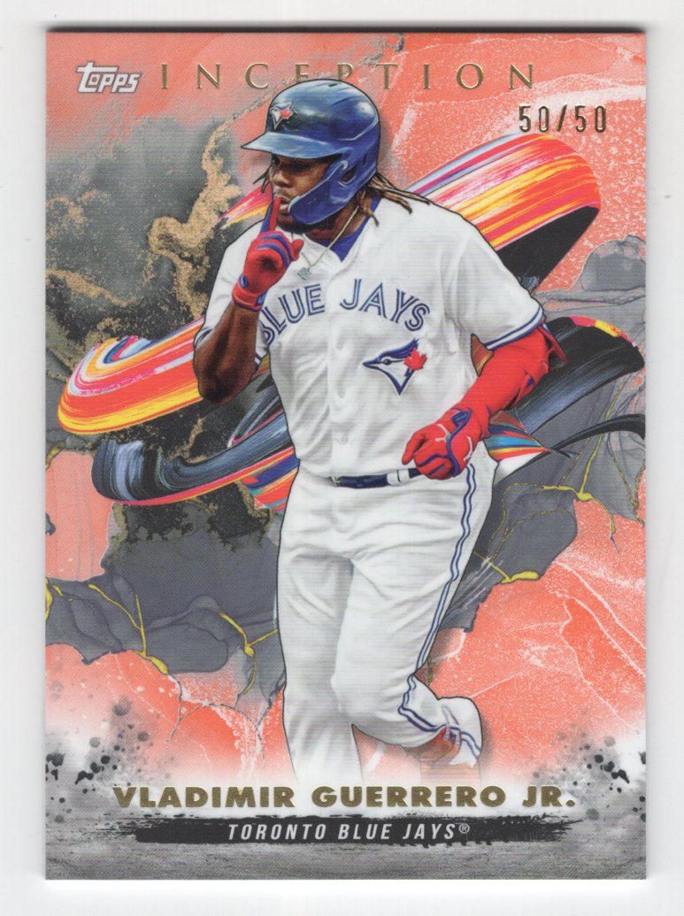 2023 Topps Inception Baseball Vladimir Guerrero Jr. Orange SP #'d 50/50 (Blue Jays)