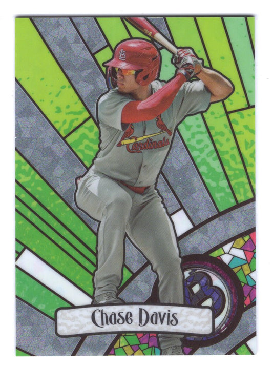 2023 Bowman Chrome Draft Chase Davis Stained Glass #BGA-10 (Cardinals)