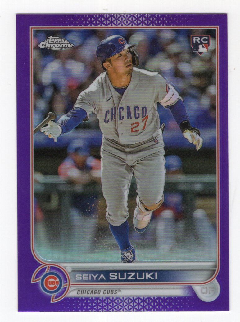 2022 Topps Chrome Update Purple Refractor Seiya Suzuki #USC115 Rookie (Cubs)