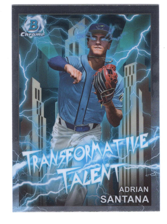 2023 Bowman Chrome Draft Adrian Santana Transformative Talent #TT4 (Rays)