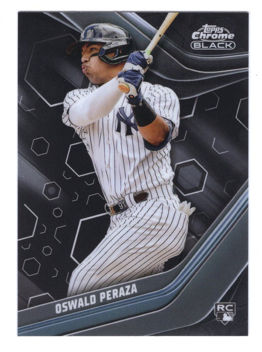 2023 Topps Chrome Black Oswald Peraza Card #40 (Yankees)