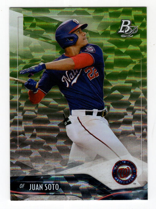 2021 Bowman Platinum Ice Foil Parallel Juan Soto #73 (Washington Nationals)