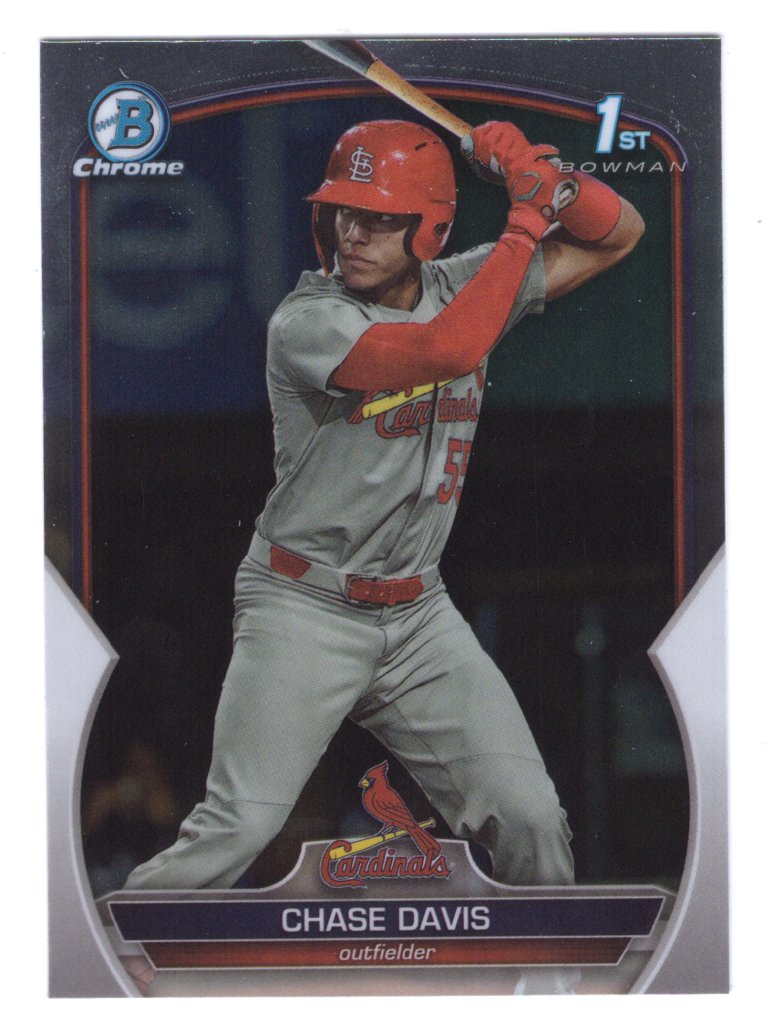 2023 Bowman Draft Chrome #BDC-48 Chase Davis 1st Bowman (Cardinals)