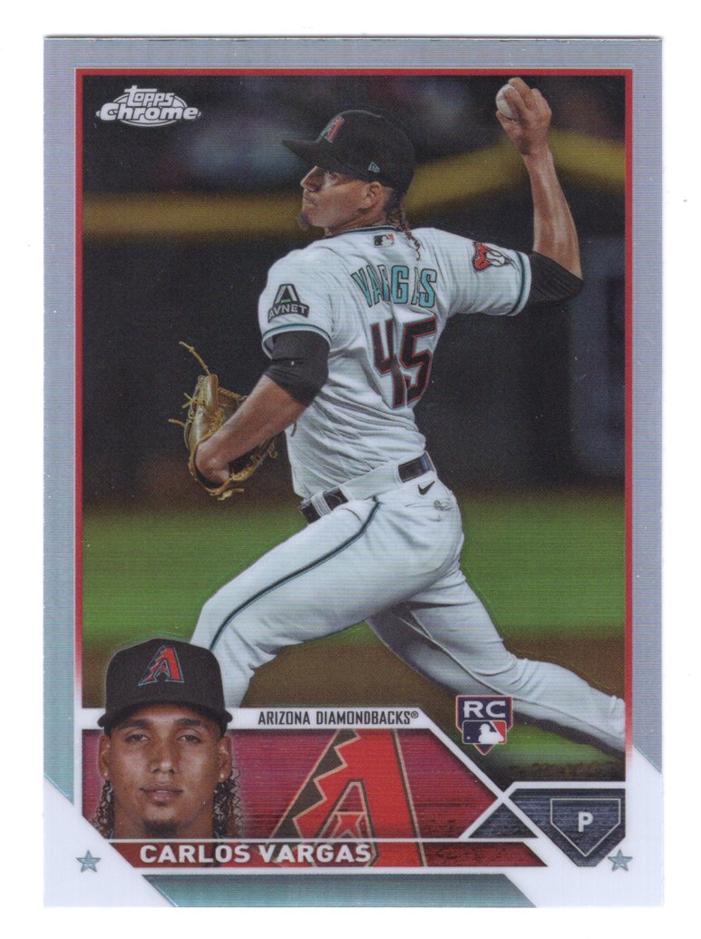 2023 Topps Chrome Update Carlos Vargas #USC162 Rookie Refractor (Diamondbacks)