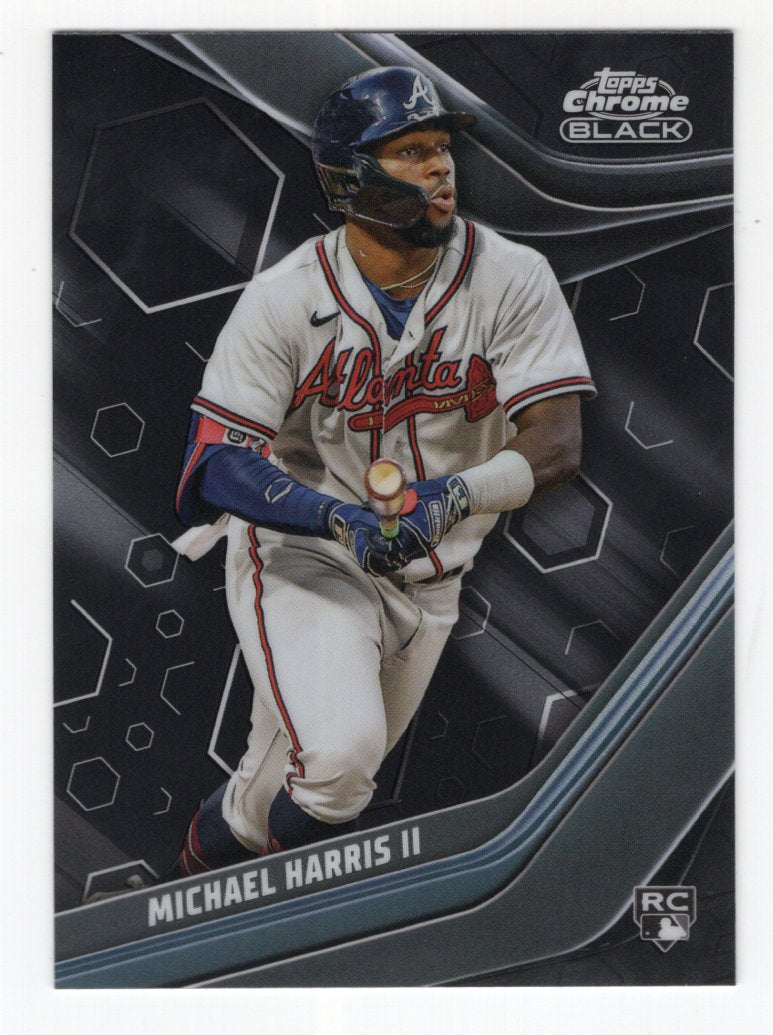 2023 Topps Chrome Black Card #88 Michael Harris II RC (Atlanta Braves)