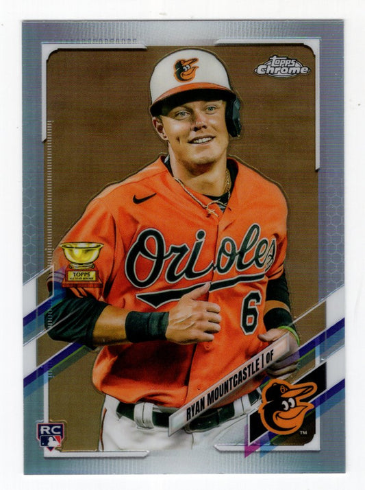 2021 Topps Chrome Ryan Mountcastle Rookie RC Refractor #63 (Orioles)