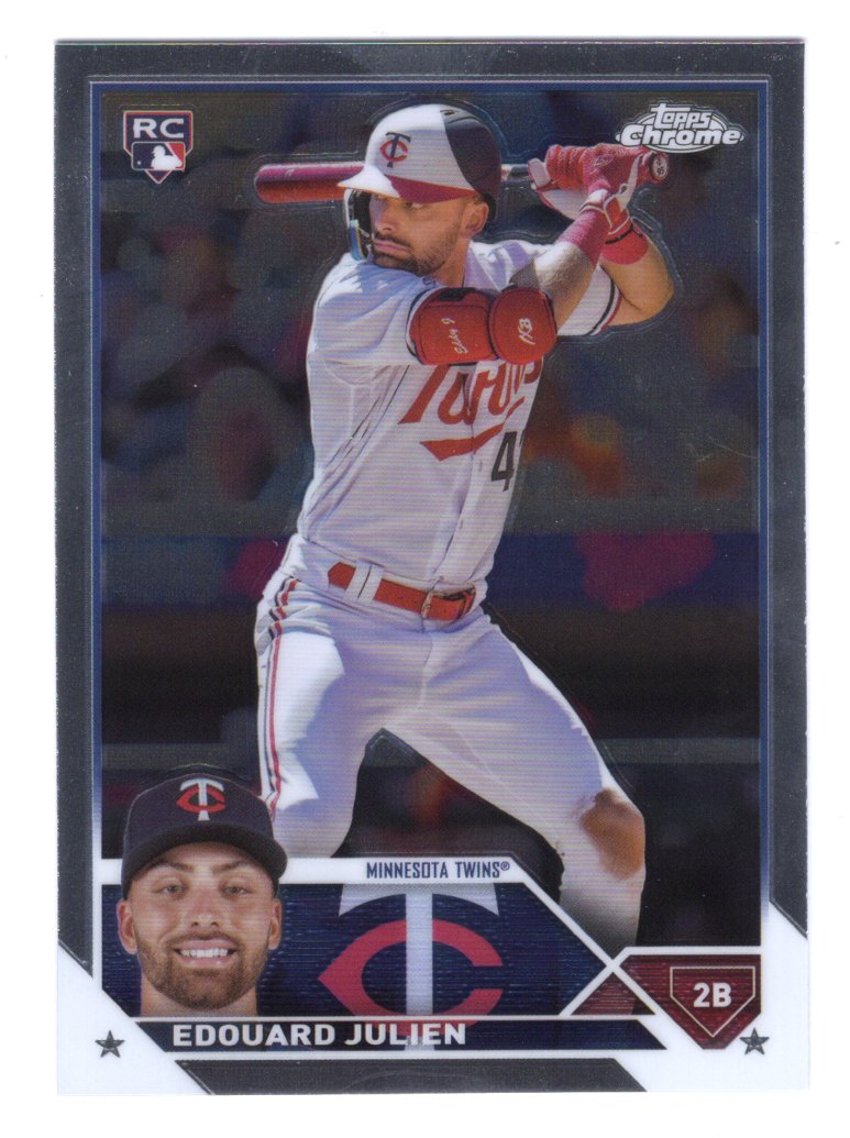 2023 Topps Chrome Update Edouard Julien RC Refractor #USC79 (Minnesota Twins)