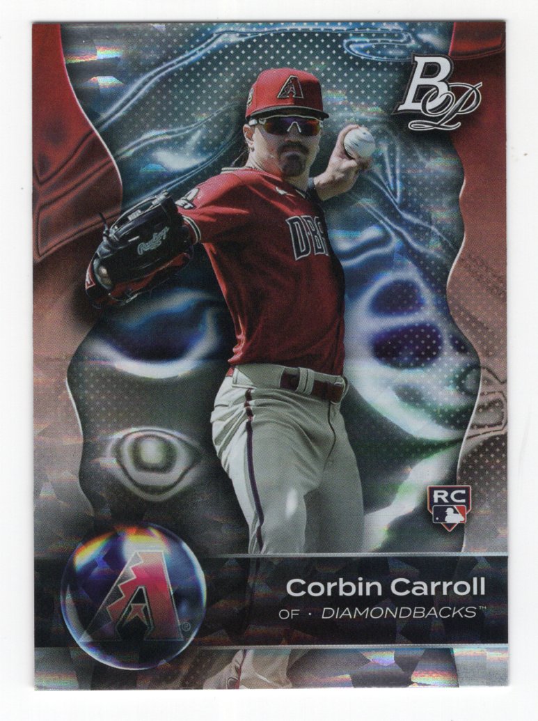 2023 Bowman Platinum Corbin Carroll Silver Ice Refractor Rookie Card #31 (Diamondbacks)