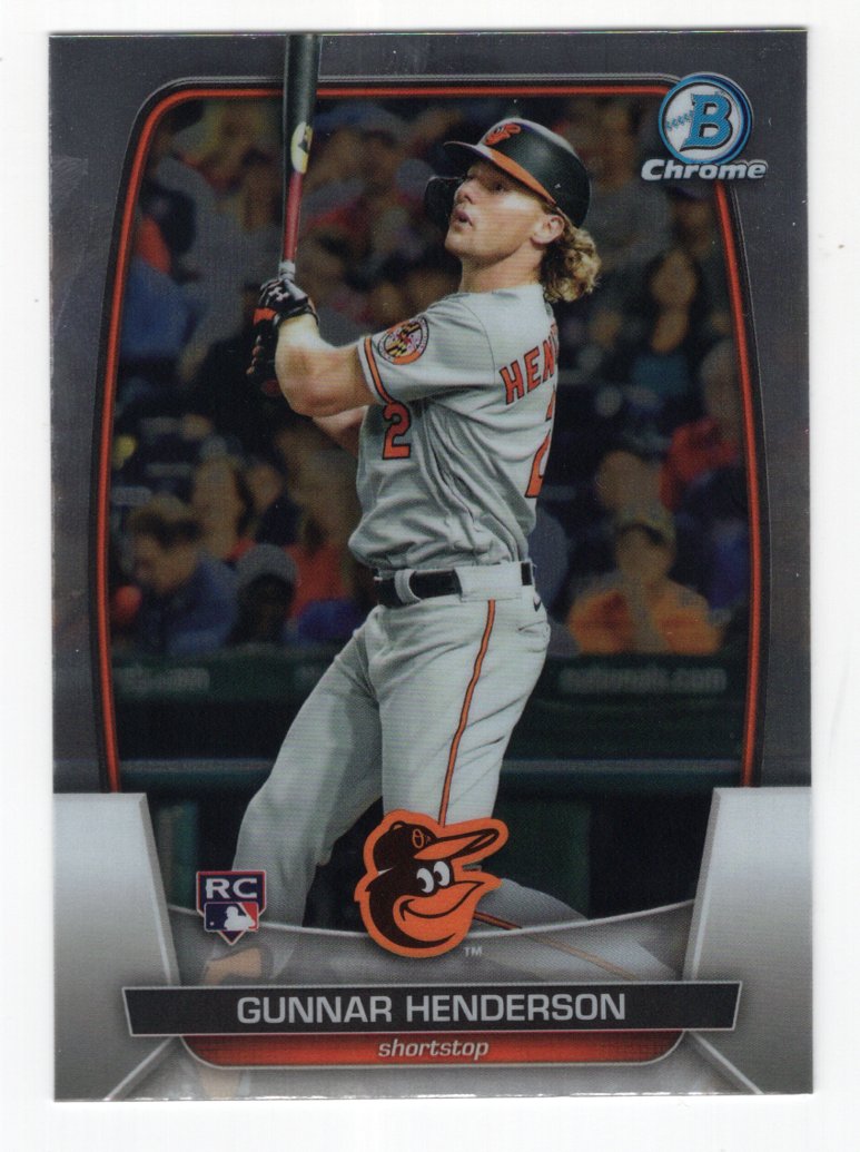 2023 Bowman Chrome Gunnar Henderson Rookie #10 (Orioles)