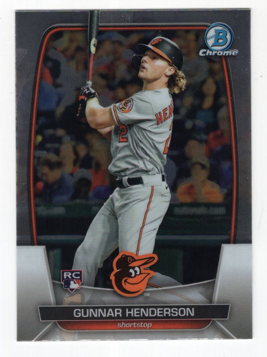 2023 Bowman Chrome Gunnar Henderson Rookie #10 (Orioles)