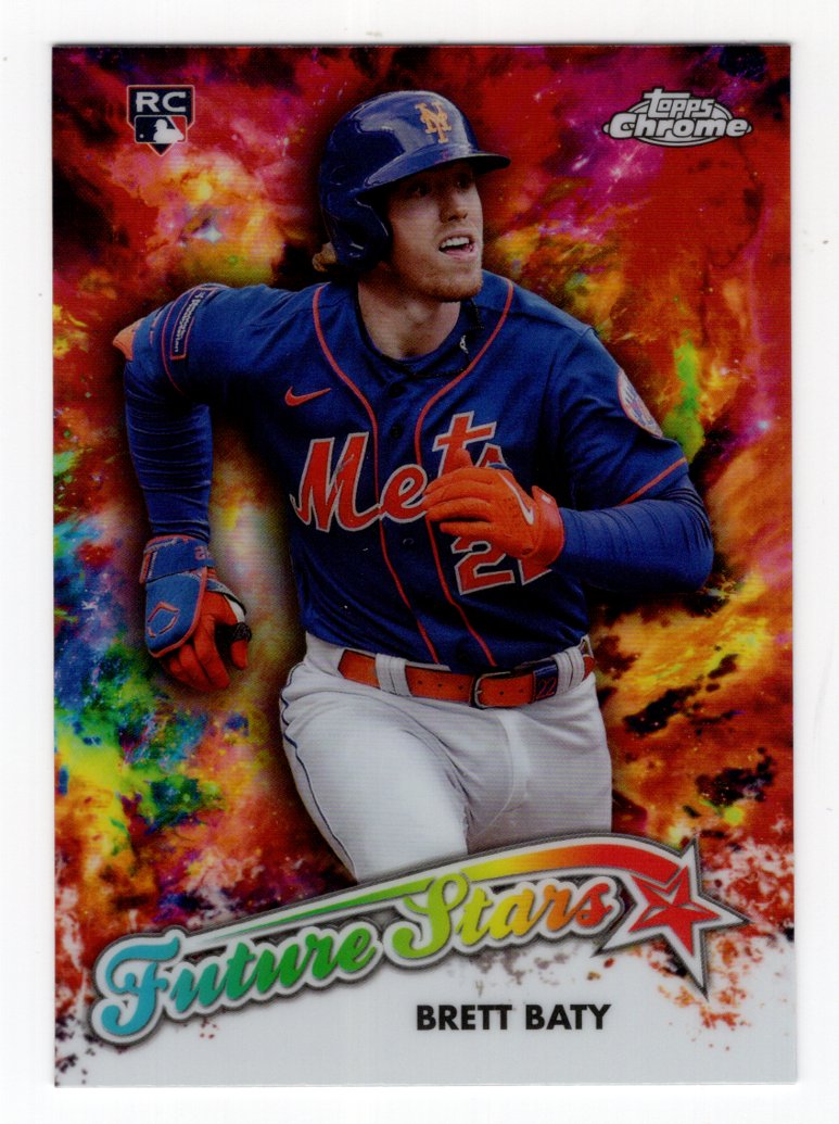 2023 Topps Chrome Update Brett Baty #FSU-19 Future Stars Rookie (New York Mets)