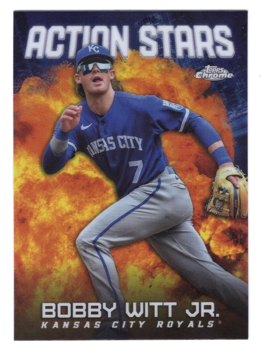 2023 Topps Update Bobby Witt Jr. Action Stars Insert #17 (Kansas City Royals)