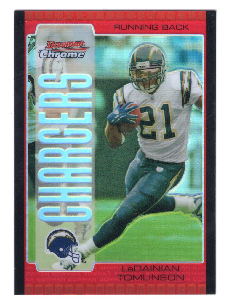 2005 Bowman Chrome Ladainian Tomlinson Red Refractor #94 (San Diego Chargers)