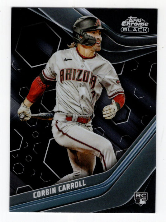 2023 Topps Chrome Black Corbin Carroll Rookie #93 (Arizona Diamondbacks)