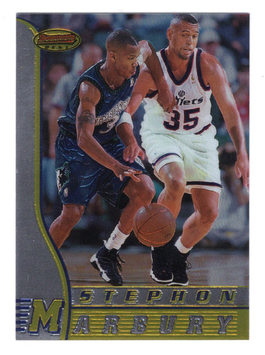 1996-97 Bowman's Best Rookie Stephon Marbury #R2 (Minnesota Timberwolves)