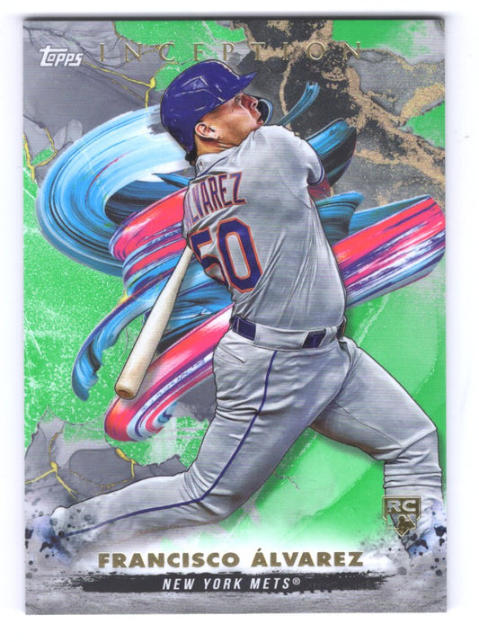 2023 Topps Inception Francisco Alvarez Green Rookie Card #63 (New York Mets)