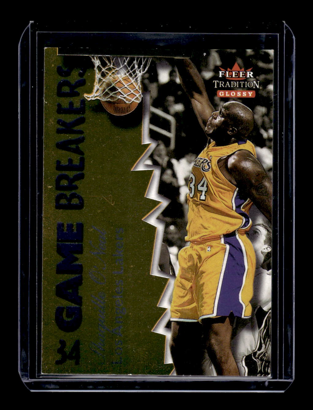 2000-01 Fleer Glossy Game Breakers #7 Shaquille O'Neal (Los Angeles Lakers)