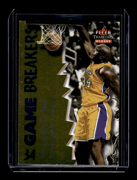 2000-01 Fleer Glossy Game Breakers #7 Shaquille O'Neal (Los Angeles Lakers)