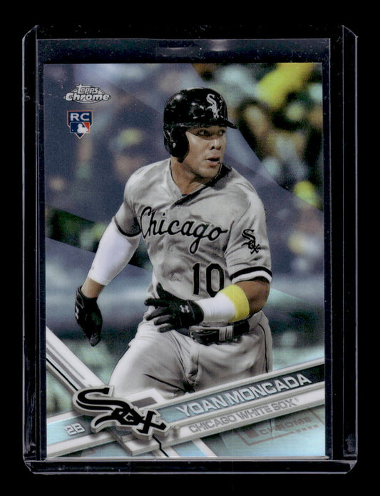 2017 Topps Chrome Refractors #75 Yoan Moncada RC Rookie (Chicago White Sox)