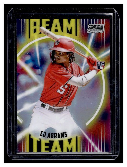 2022 Stadium Club Chrome "Beam Team" #BT-9 CJ Abrams (Washington Nationals)