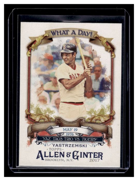 2017 Topps Allen & Ginter "What a Day!" #WAD-24 Carl Yastrzemski (Boston Red Sox)