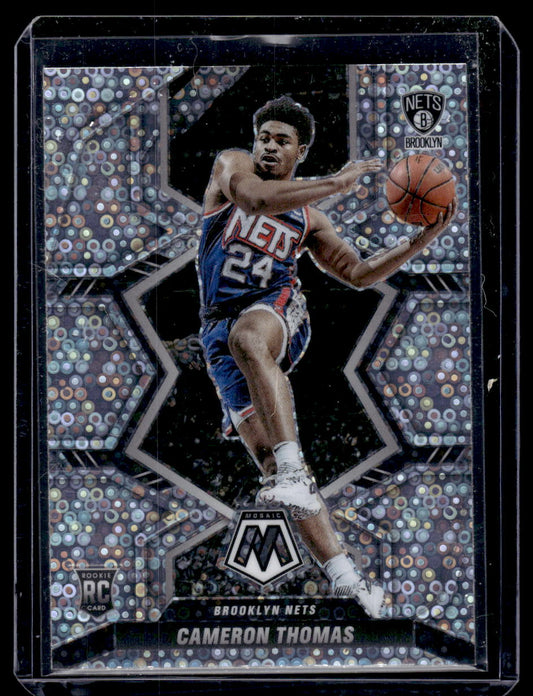 2021-22 Panini Mosaic Cameron Thomas #215 Rookie Silver Mosaic #215 (Brooklyn Nets)