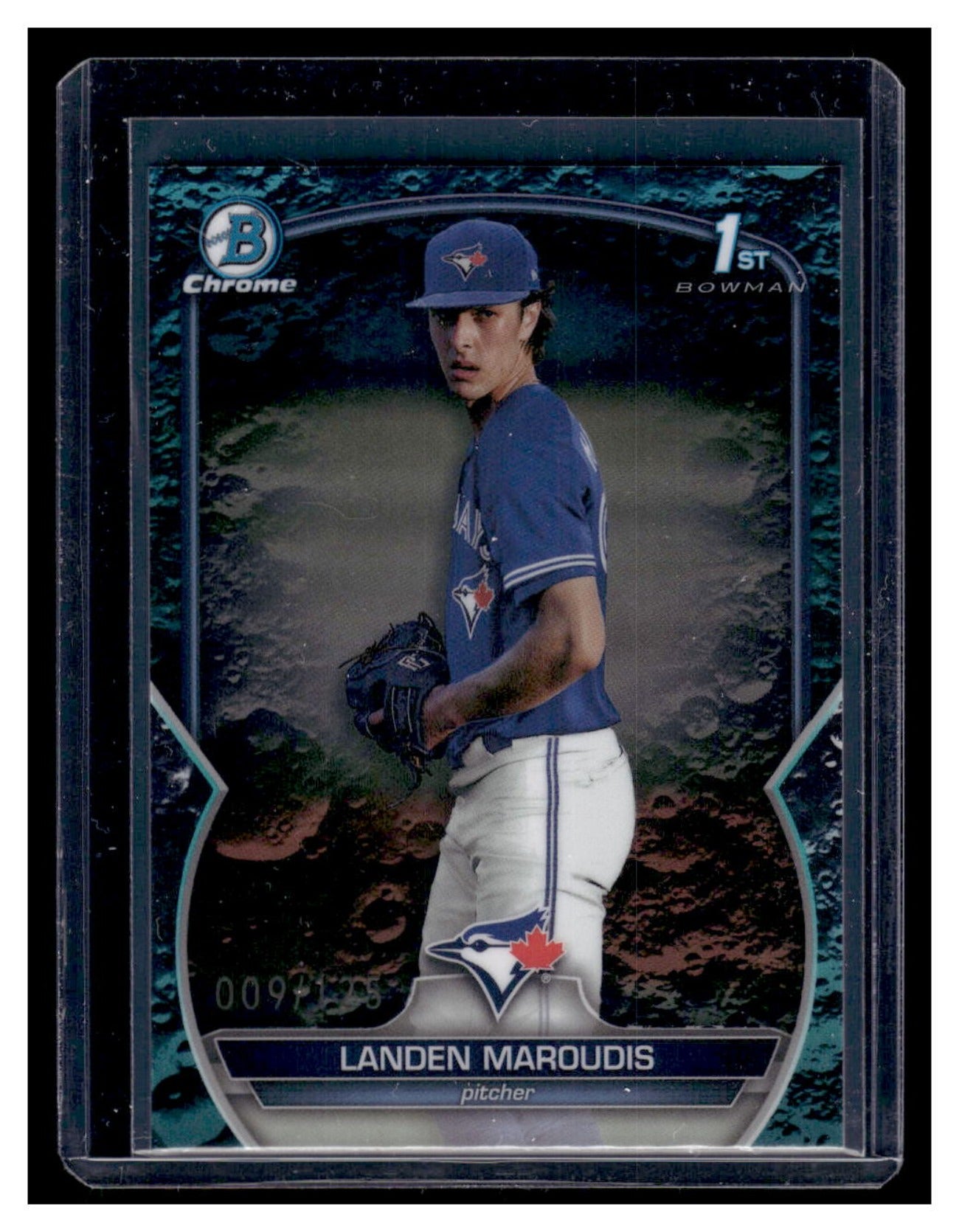 2023 Bowman Draft Chrome #BDC-138 "Aqua Lunar Crater Refractor" #'d /125 (Toronto Blue Jays)