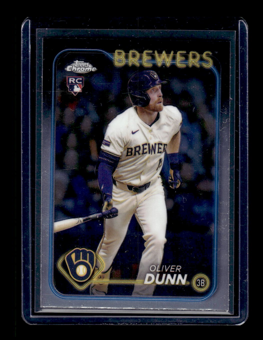 2024 Topps Chrome Update #USC135 Oliver Dunn (RC) (Milwaukee Brewers)