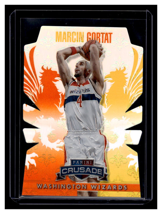 2013-14 Panini Crusade "Orange Die-cut" #149 Marcin Gortat #'d /99 (Washington Wizards)