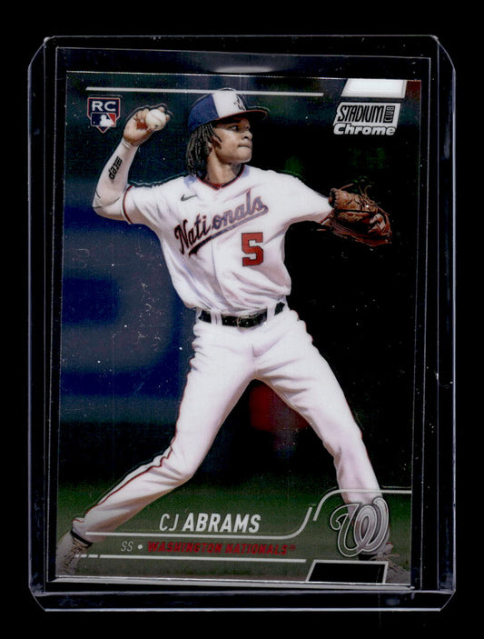 2022 Stadium Club Chrome #31 CJ Abrams RC Rookie (Washington Nationals)