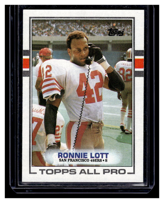 1989 Topps #9 Ronnie Lott (San Francisco 49ers)