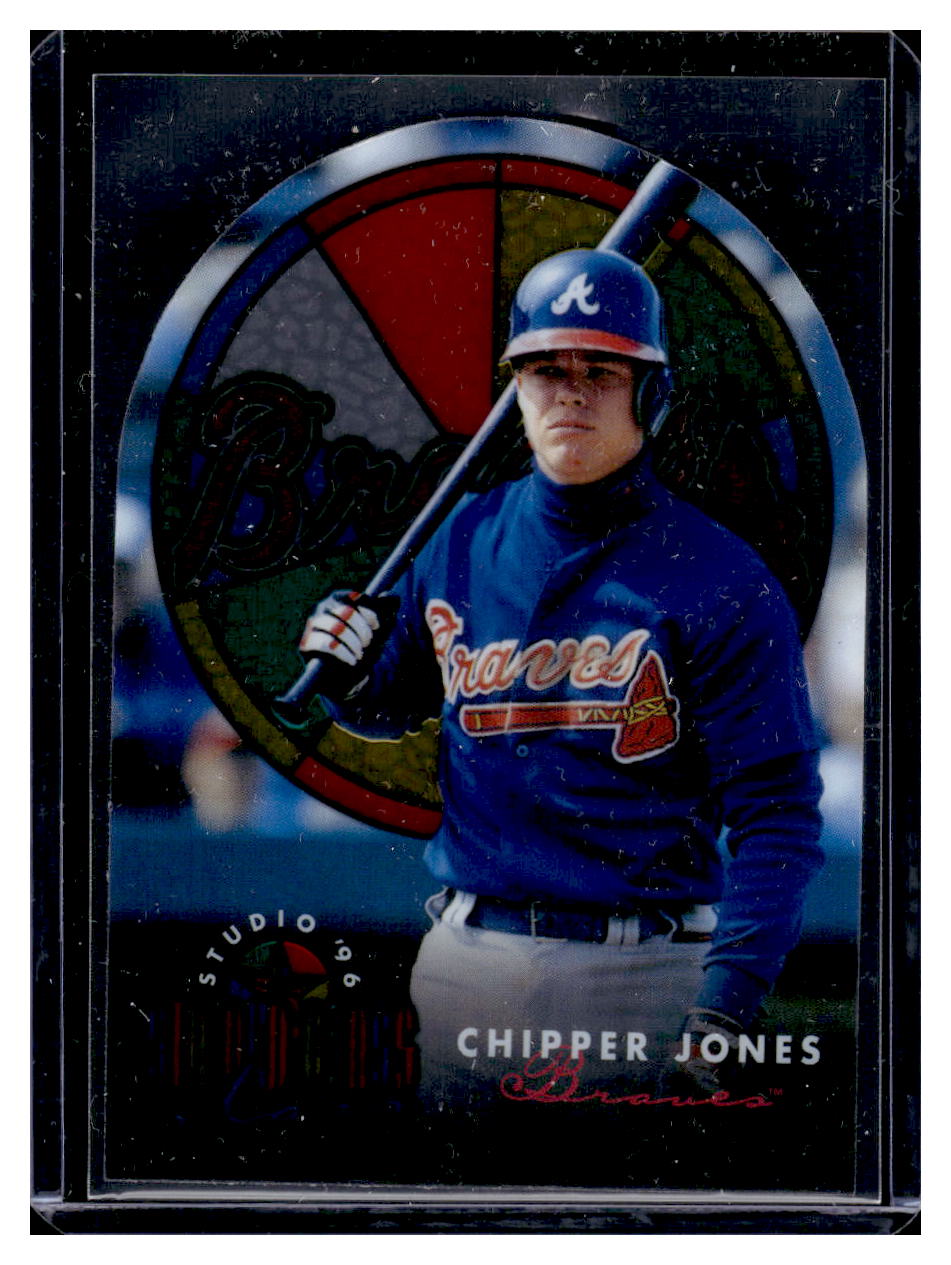 1996 Donruss Studio Chipper Jones Stained Glass Insert #5 (Atlanta Braves)