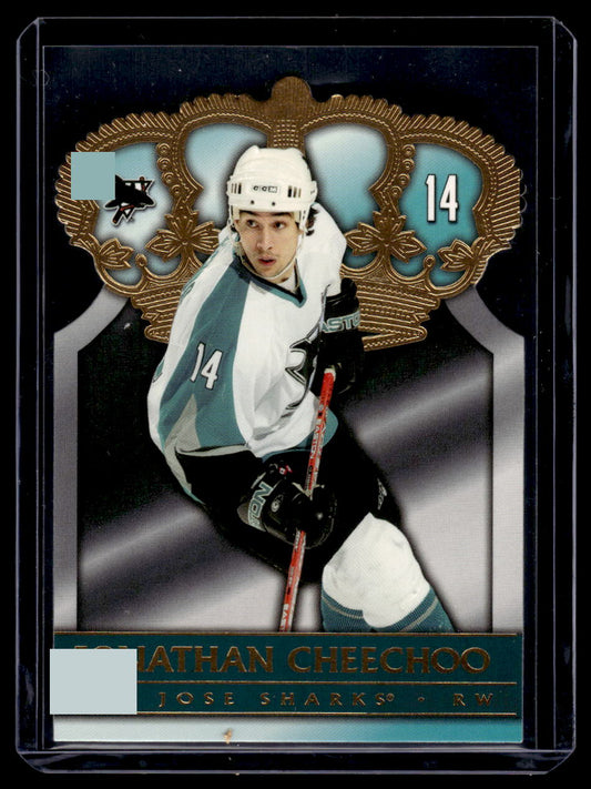 2004 Pacific Gold Crown Die Cuts #8 Jonathan Cheechoo (San Jose Sharks)