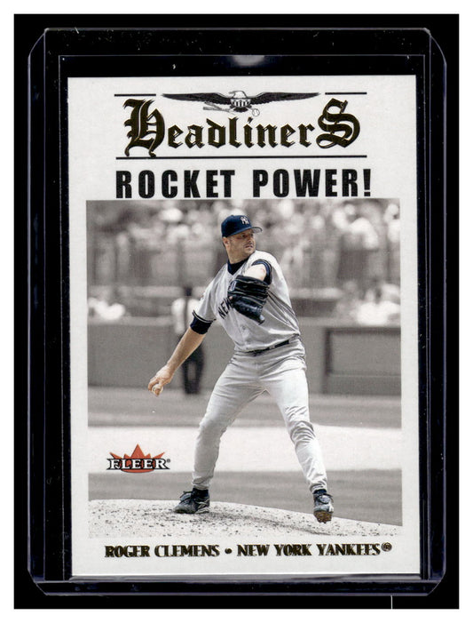 2002 Fleer "Headliners" #14HL Roger Clemens (New York Yankees)