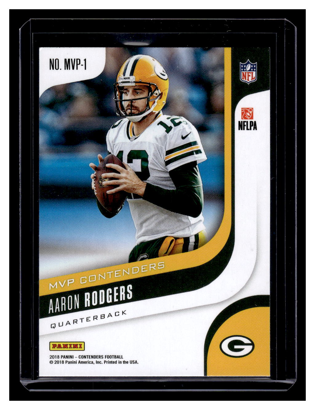 2018 Panini Contender "MVP Contenders" #MVP-1 Aaron Rodgers (Green Bay Packers)