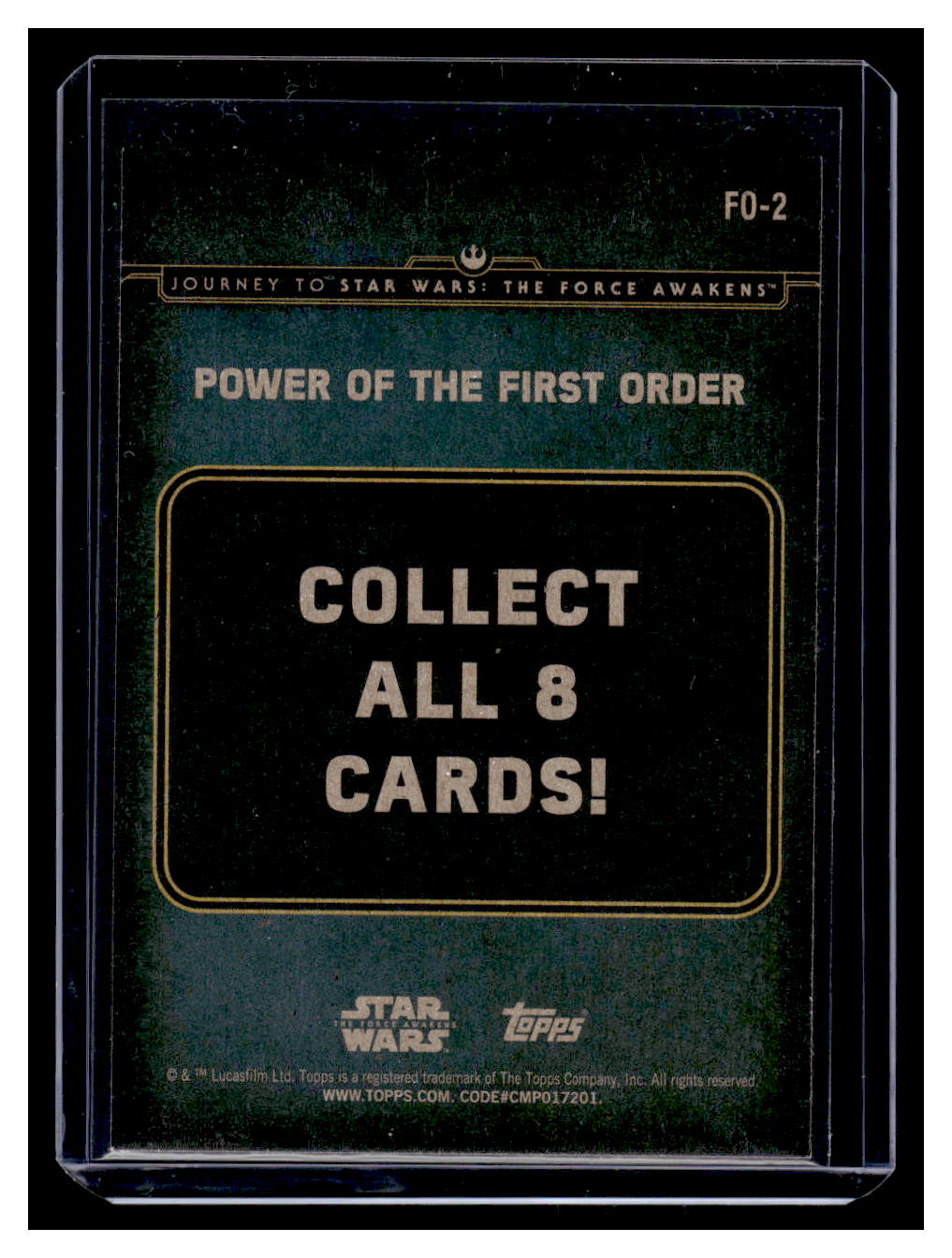 2015 Star Wars Journey to The Force Awakens Power First Order Captain Phasma #FO-2