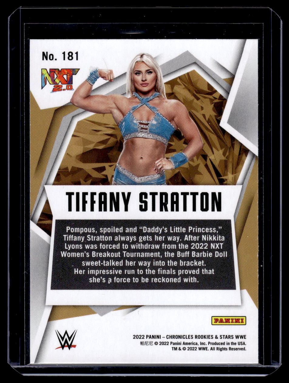 2022 Panini Chronicles WWE Rookies and Stars RC Tiffany Stratton #181